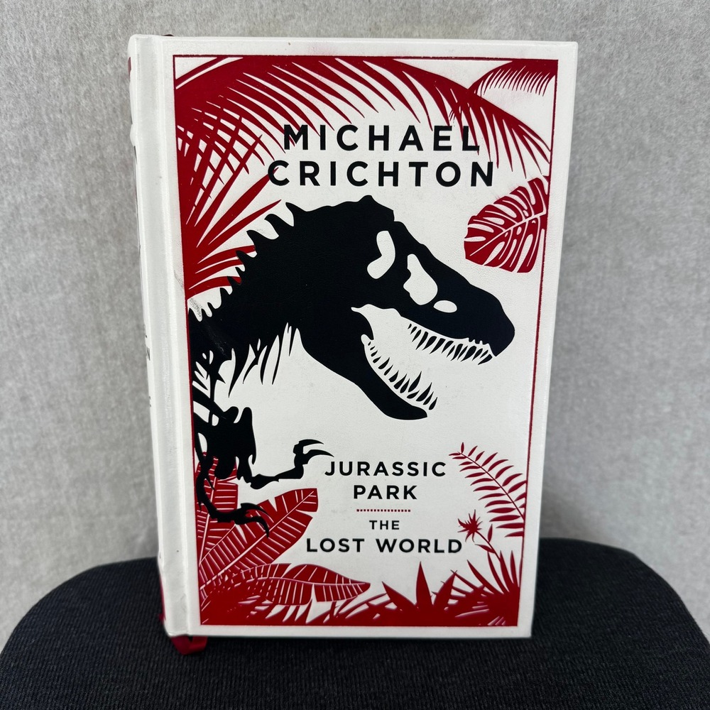 Michael Crichton Jurassic Park The Lost World Leatherbound Hardcover 2011 (CE)